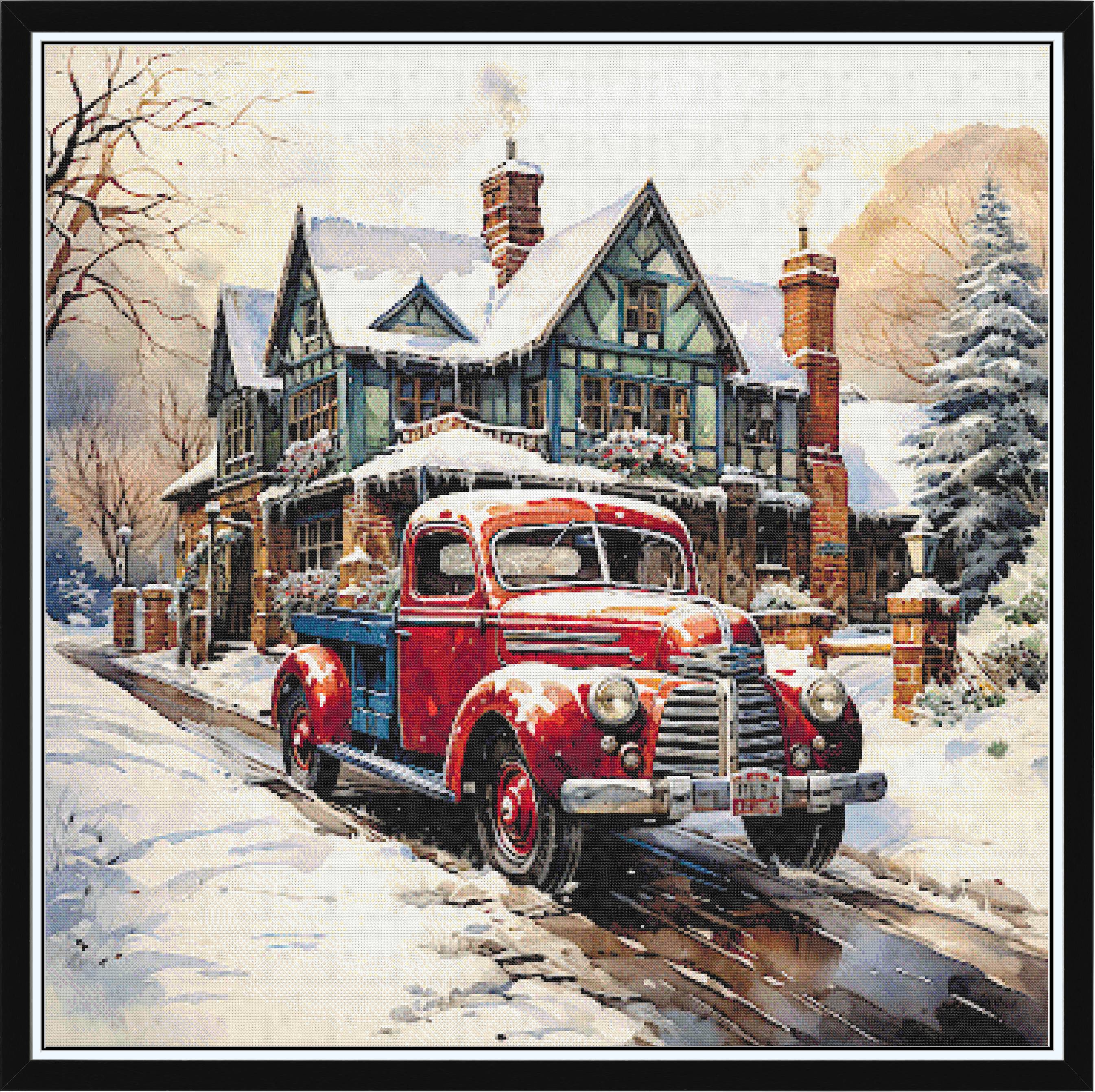 Vintage Christmas Truck
