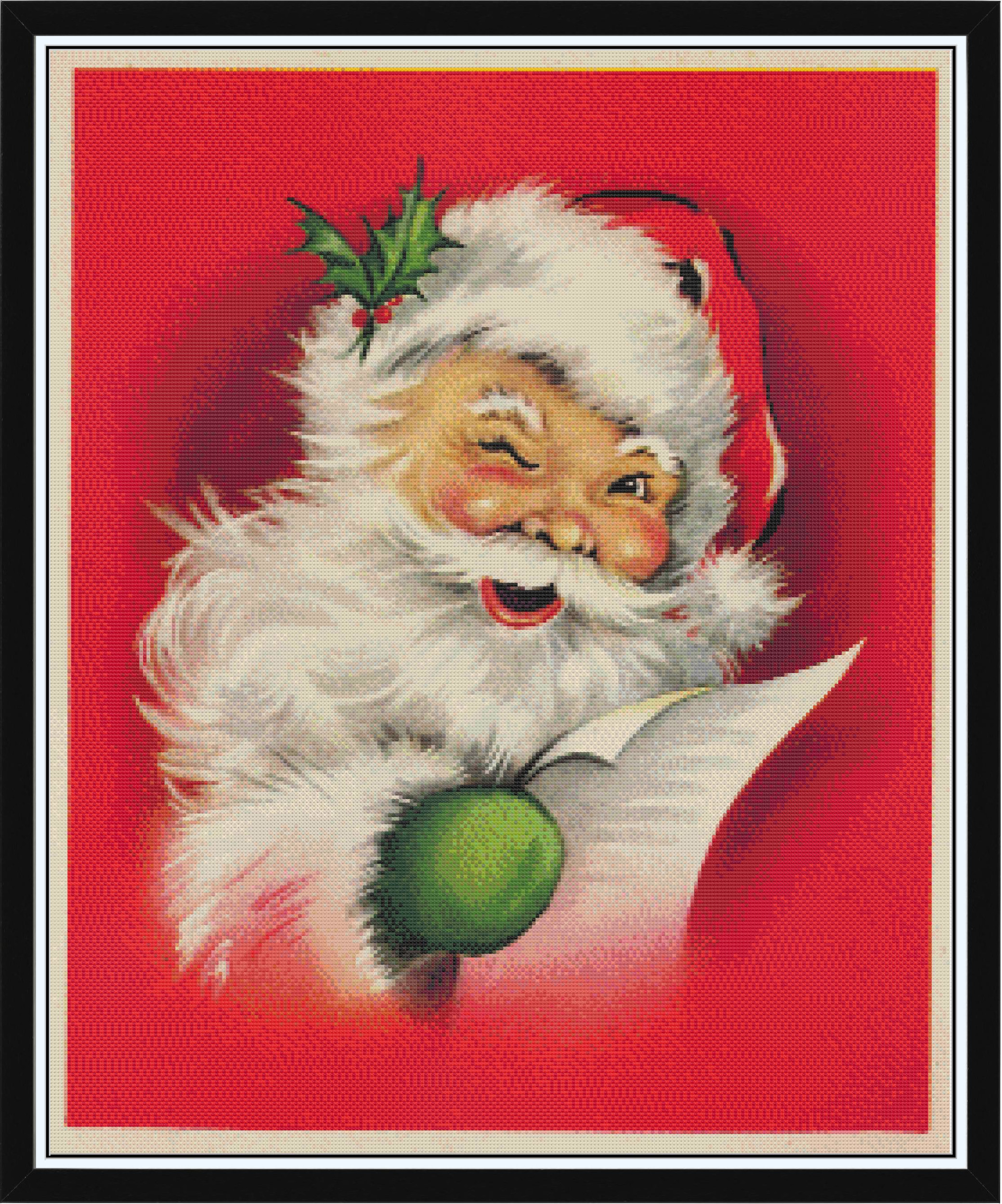 Vintage Santa with List