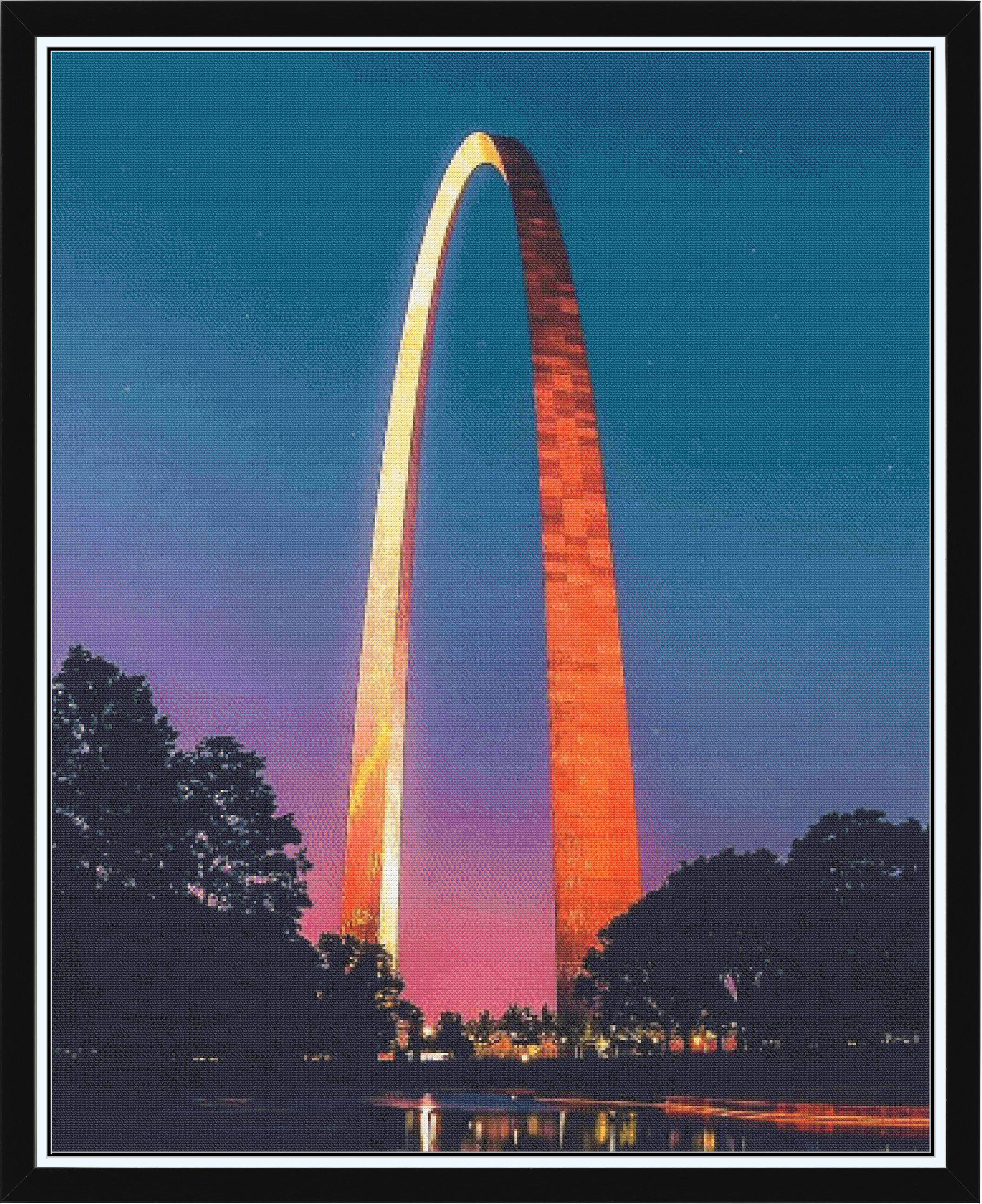 Arch Reflections with Starry Skies